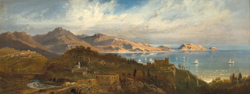 A View of the Bay of Santa Margherita (Genoa), Liguria, Italy
