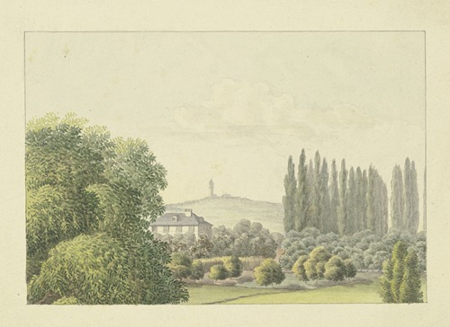 Ansicht des väterlichen Hauses von Ferdinand Fellner in Frankfurt am Main
