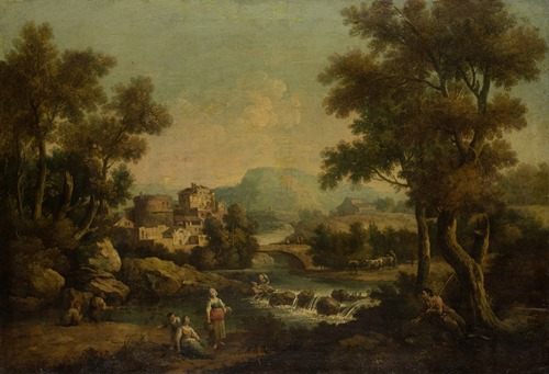 Landscape with Bathers and Shepherds