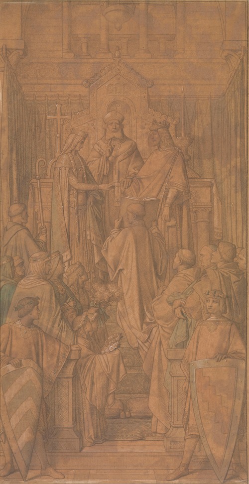 Marriage of Raymond de Pierrepont With Walburgis, Margravine of Antwerp, in 1224