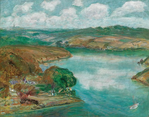 Paysage aux alentours du Bélon (Bélon River in Brittany)