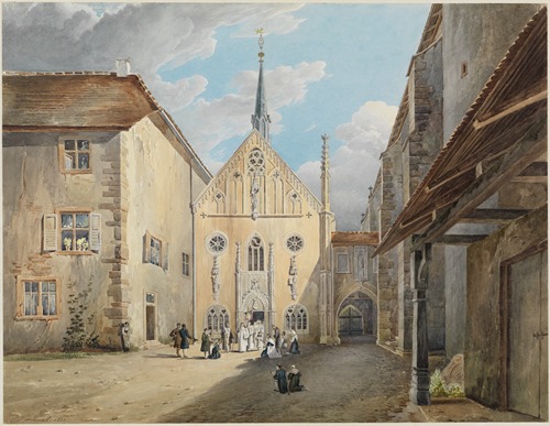 Hof des Klosters Lichtenthal bei Baden-Baden mit der Fürstenkapelle