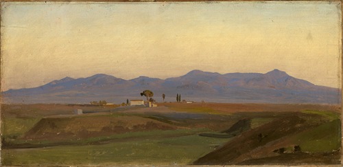 Blick aus der römischen Campagna auf die Sabinerberge