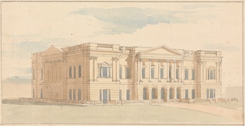 York House, London; Perspective View of the West Front