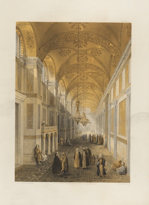 Aya Sofia, Constantinople; as recently restored by order of H. M. the sultan Abdul-Medjid Pl.02
