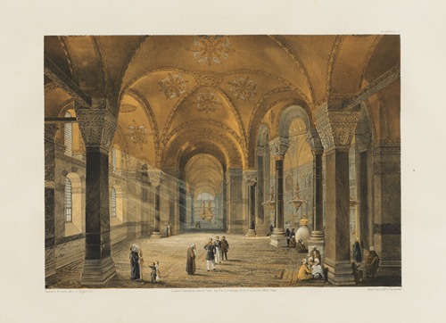 Aya Sofia, Constantinople; as recently restored by order of H. M. the sultan Abdul-Medjid Pl.05