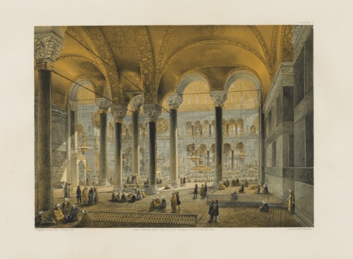 Aya Sofia, Constantinople; as recently restored by order of H. M. the sultan Abdul-Medjid Pl.06