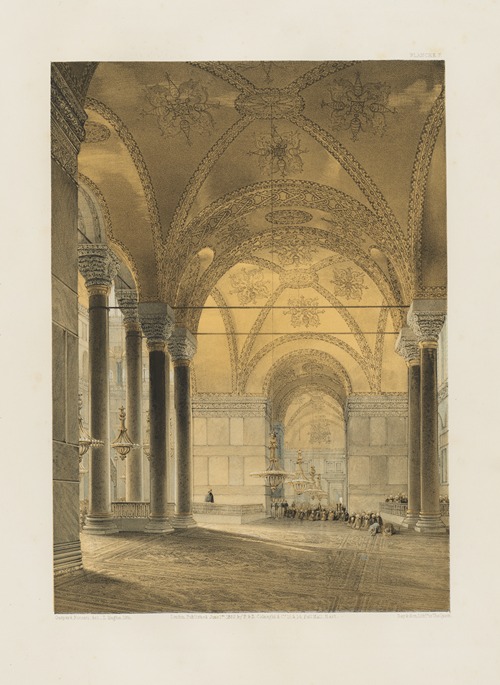 Aya Sofia, Constantinople; as recently restored by order of H. M. the sultan Abdul-Medjid Pl.07