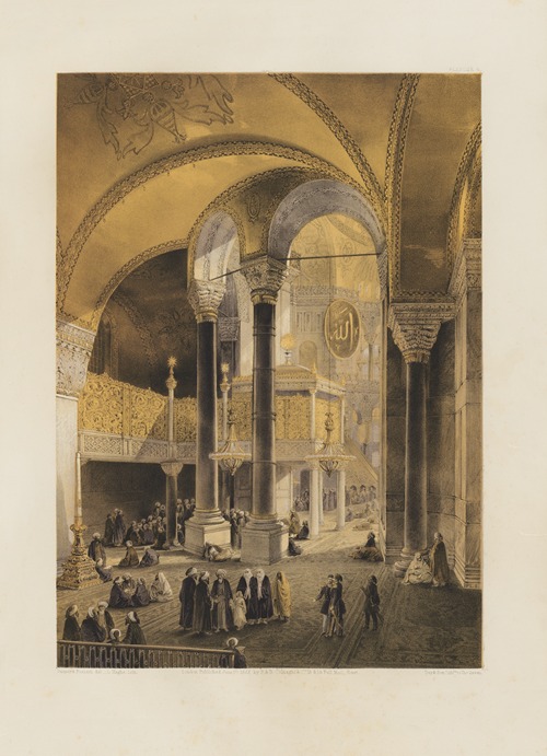 Aya Sofia, Constantinople; as recently restored by order of H. M. the sultan Abdul-Medjid Pl.08