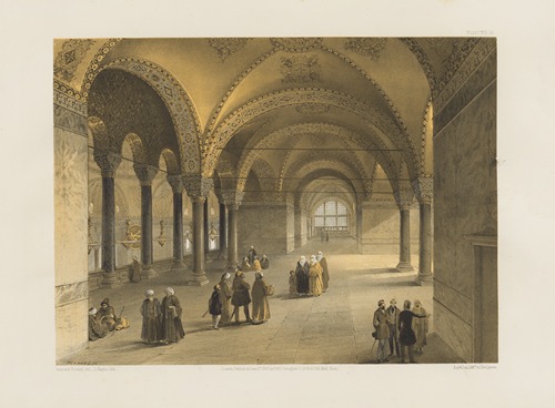 Aya Sofia, Constantinople; as recently restored by order of H. M. the sultan Abdul-Medjid Pl.13