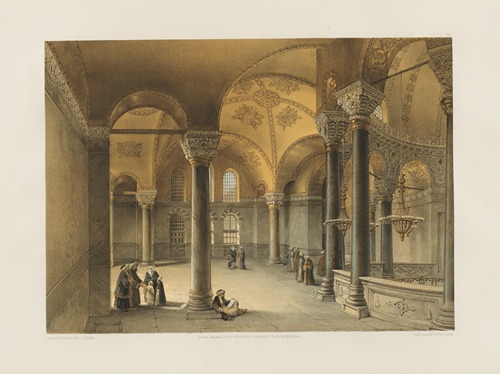 Aya Sofia, Constantinople; as recently restored by order of H. M. the sultan Abdul-Medjid Pl.14