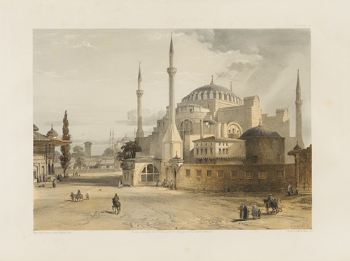Aya Sofia, Constantinople; as recently restored by order of H. M. the sultan Abdul-Medjid Pl.17