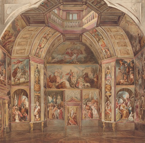 East Wall Of The Oranjezaal Huis Ten Bosch The Hague By Tieleman Cato