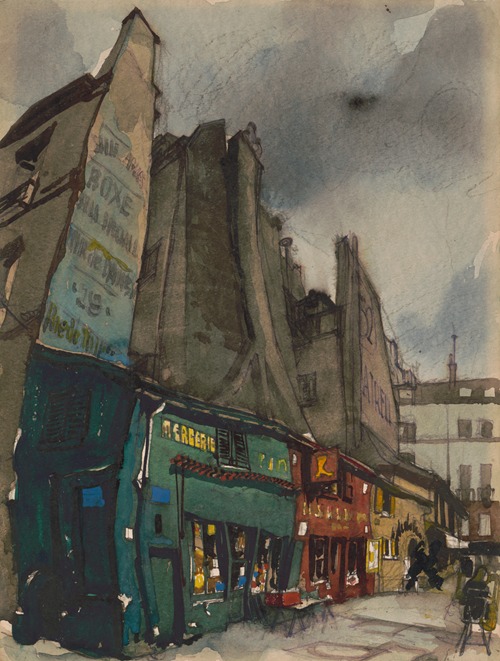 Place St. André des Arts, Paris between Rue Suger & Rue St. André des Arts