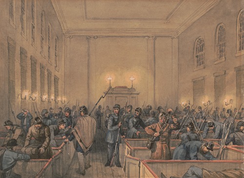 Sketches with Co B. 8th Reg. Pa. Ma. under the officers of the Old Southwark Gaurd in Chambersburg
