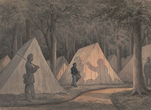 Sketches with Co. B, 8th Reg. Pa. Ma. taps under the officers of the old Southwark Gaurd. Camp ‘Little Mac’