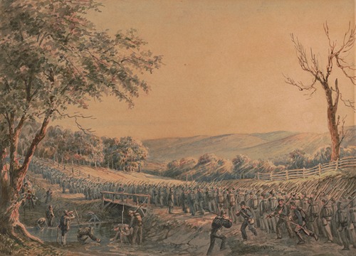 Sketches with Co. B, 8th Reg. Pa. Ma. under the officers of the old ‘Southwark Gaurd’ on the road to Greencastle