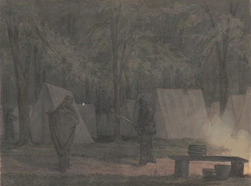 Sketches with Co. B, 8th Reg. Pa. Ma. under the officers of the old Southwark Gaurd. ‘Capitol grounds’ Harrisburg