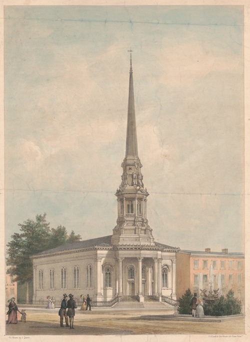 The Fourth Baptist Church, N.W. corner of Fifth & Buttonwood Streets, Philadelphia