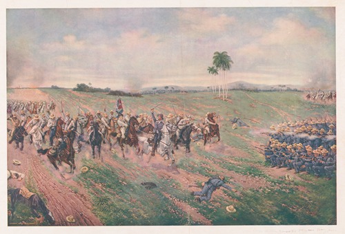 Cargo de los generales Maximo Gomeuz y Maceo en Mall Timpo, Dec. 15, 1895
