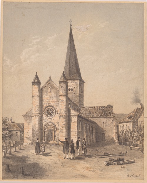 View of the church of Saint Adelphe in Neuwiller-lès-Saverne