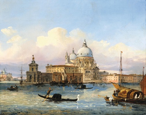 Venice, The Entrance to the Canal Grande with Santa Maria della Salute and Punta della Dogana