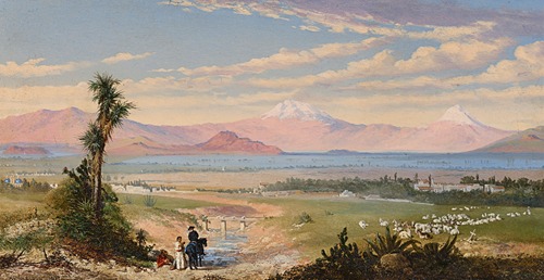 The Valley of Mexico, the Two Volcanoes Popocatépetl and Iztaccihuatl Beyond
