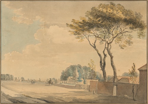 South east view of the grounds of Sir John Elwill’s house; Elvill’s, Englefield Green, near Egham, Surrey