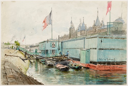 Bains froids au dessous du Pont Neuf
