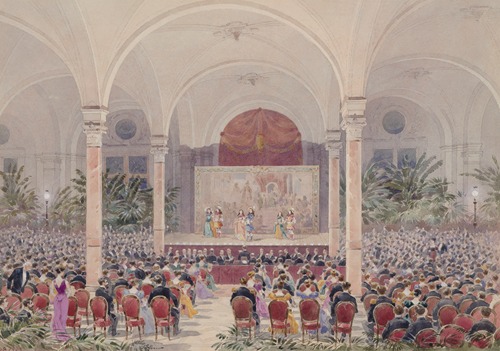 Représentation dans la salle des Prévôts à l’Hôtel de Ville, 4ème arrondissement Fêtes Franco-Russes à Paris le 20 oct