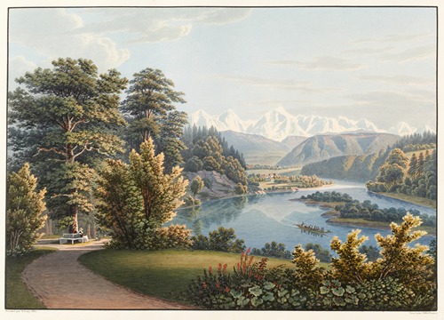 Vue prise dans le Jardin d’Elfenau, Campagne de son Altesse Imperiale Madame la Grande Duchesse Anne de Russie