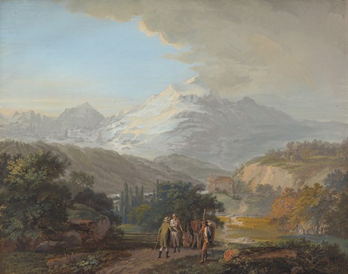 Vüe du Mont Blanc dans le Vallee de Salenges