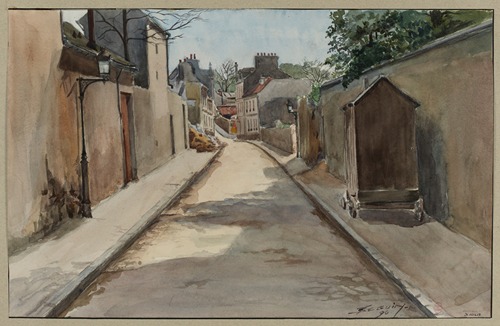 La rue Olivier de Serres, prise de la rue Marmontel à la rue de la Convention et rue Domsbale, 3è tronçon Vaugirard
