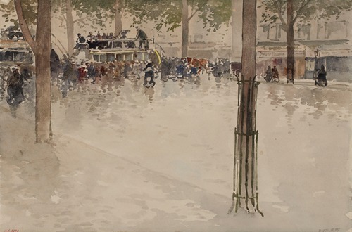 La station d’omnibus de l’avenue des Gobelins, 5ème arrondissement ou 13ème arrondissement