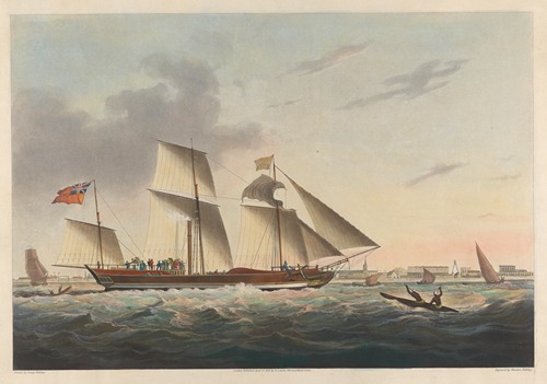The Enterprize Steam Vessel, passing through Madras Roads