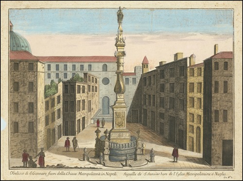 Obelisco di S. Gennaro fuori della Chiesa Metropolitana in Napoli