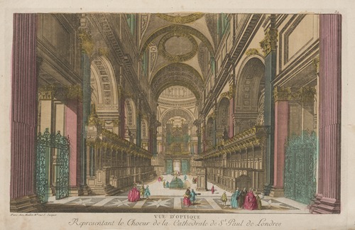 Optical View representing the choir of St Paul’s Cathedral in London