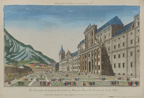 Perspective View of the principle façade of the Royal Monastery of the Escorial, from the south