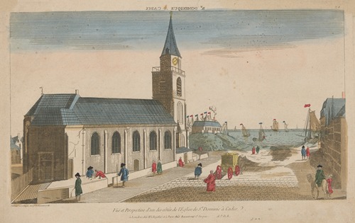 View and Perspective of one side of the Church of St Dominic in Cadiz