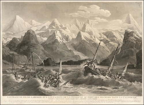 Naufrage De M.M. De Laborde Sur Les Canots De La Peyrouse Au Port Des Francois Dans La Californie