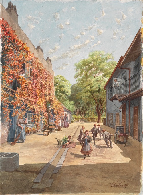 Hof des Hauses Piaristengasse Nr. 56