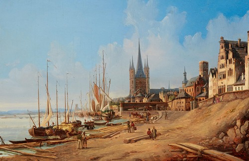Ansicht von Köln mit Blick auf Groß St. Martin