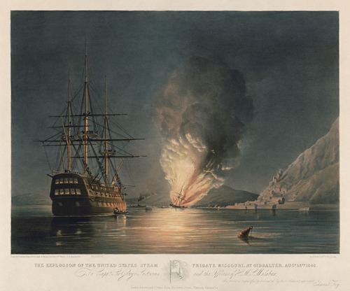 The Explosion of the United States Steam Frigate Missouri