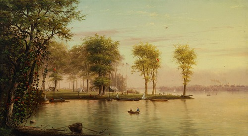 A View of Island Park, Lake Winnebago, Wisconsin