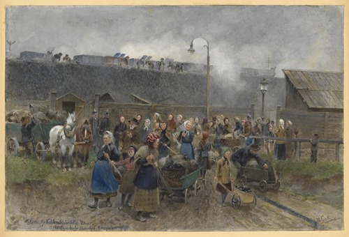 Städtische Kohlenabgabestelle V. Bz. ; Matzleinsdorfer Bahnhof, Kriegswinter 1916-17