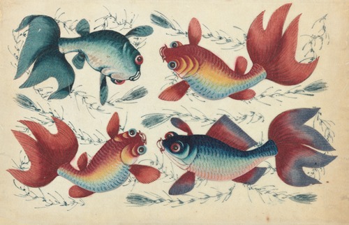 Gold and silver fish of China