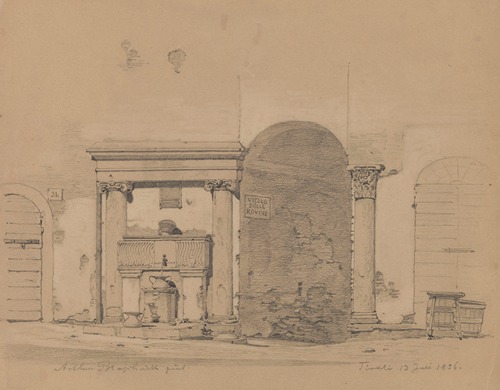 Gate Leading to Vicoli dei Grana near Piazza Palatina in Tivoli