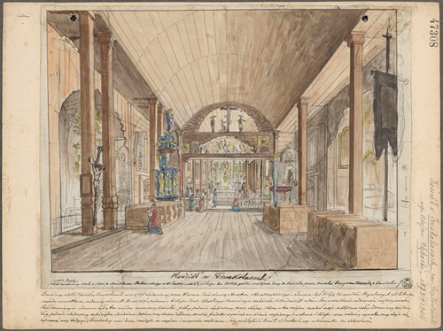 Church in Truskolasy [Interior of the Church of St Nicholas]