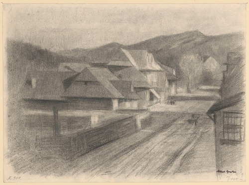Street in a mountain town