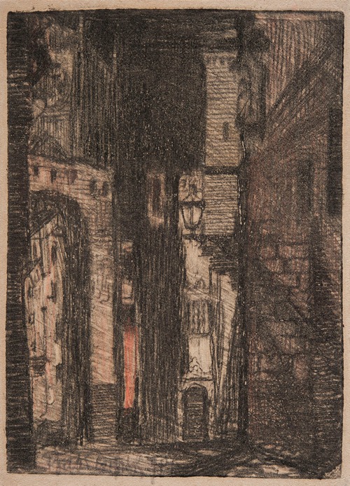 Alley with a lantern